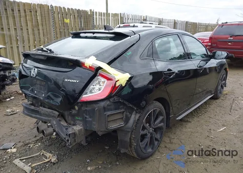 2018 Honda Civic Sport из США, поврежденный, VIN SHHFK7H40JU232376